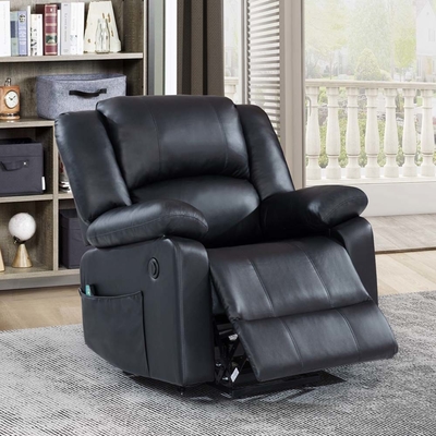 Κερέλα Power Lift Recliner με ρυθμιζόμενη λειτουργία μασάζ και σύστημα θέρμανσης, μαύρη ψεύτικη δερμάτινη κάμερα