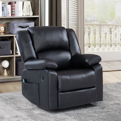 Κερέλα Power Lift Recliner με ρυθμιζόμενη λειτουργία μασάζ και σύστημα θέρμανσης, μαύρη ψεύτικη δερμάτινη κάμερα