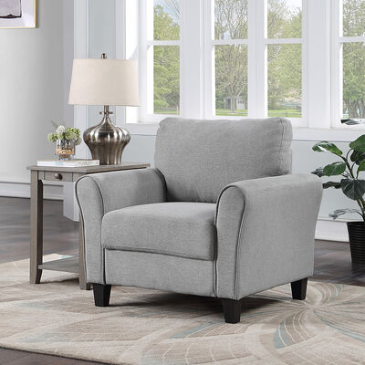 Σετ καναπέ 3 τεμαχίων, Smoky Grey Fabric